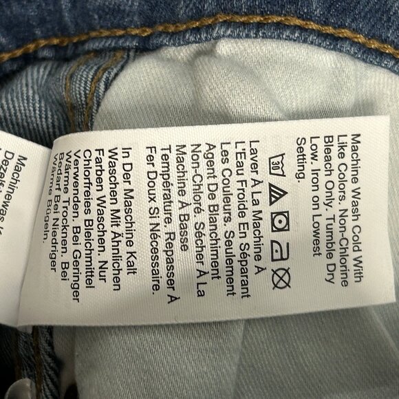 Madewell Size 25 10” High Rise Skinny Dewitt Wash Edition Button Front MA981 - Picture 12 of 13